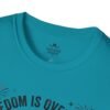 Stay Feral Raccoon T-Shirt — "Freedom Is Overrated" Patriotic Funny Tee