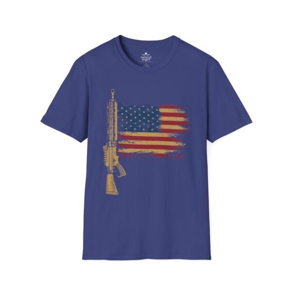5908498904266730265_2048-1.jpeg AR-15 American Flag T-Shirt — Patriotic Rifle Graphic Tee