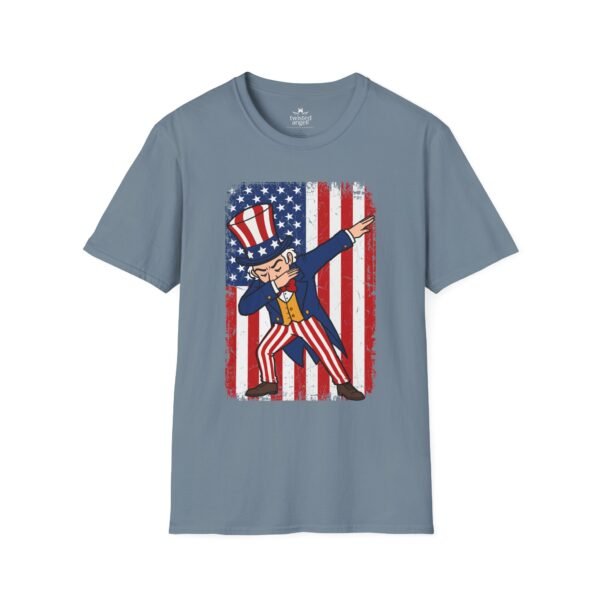 5948289354406783539_2048.jpeg Uncle Sam Dabbing T-Shirt – Patriotic USA Flag 4th of July Tee