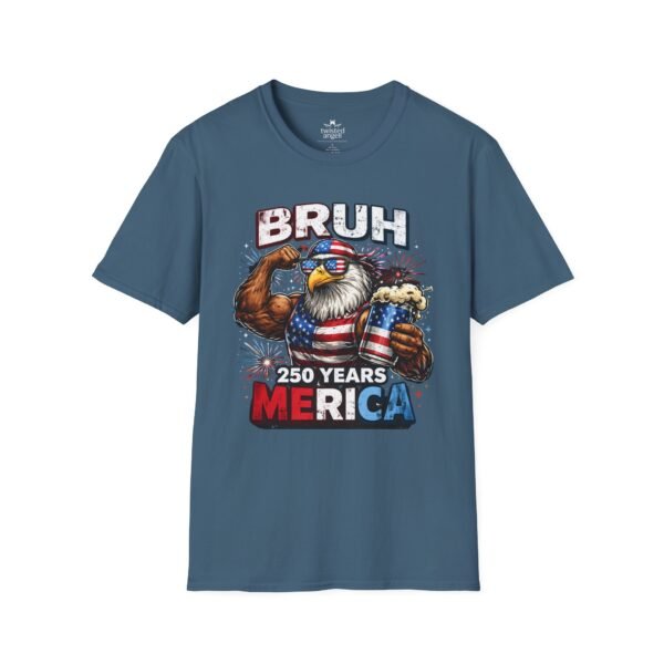 Bruh 250 Years ‘Merica T-Shirt — Patriotic Eagle Beer Graphic Tee
