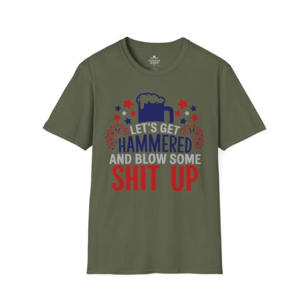 6229777463481968600_2048.jpeg Hammered Beer T-Shirt – "Let's Get Hammered and Blow Some Shit Up" Patriotic Party Tee