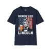 6290978363301302225_2048.jpeg Drinkin' Like Lincoln T-Shirt – Patriotic Abe Lincoln Beer Graphic Tee for 4th of July & Parties