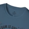 Stay Feral Raccoon T-Shirt — "Freedom Is Overrated" Patriotic Funny Tee