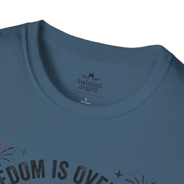 Stay Feral Raccoon T-Shirt — "Freedom Is Overrated" Patriotic Funny Tee