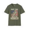 6478911509768458631_2048.jpeg Part Time Hooker Fishing T-Shirt — Patriotic Bass Angler Tee
