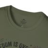 Stay Feral Raccoon T-Shirt — "Freedom Is Overrated" Patriotic Funny Tee