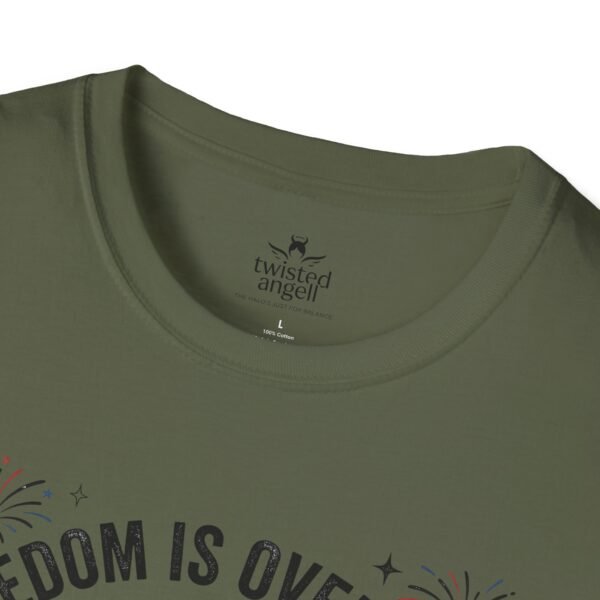 Stay Feral Raccoon T-Shirt — "Freedom Is Overrated" Patriotic Funny Tee