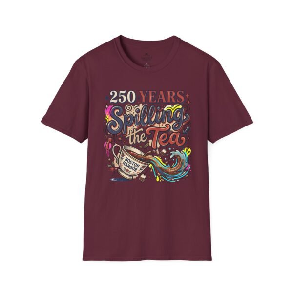 250 Years Spilling the Tea T-Shirt – Boston Tea Party Vintage Protest Graphic Tee