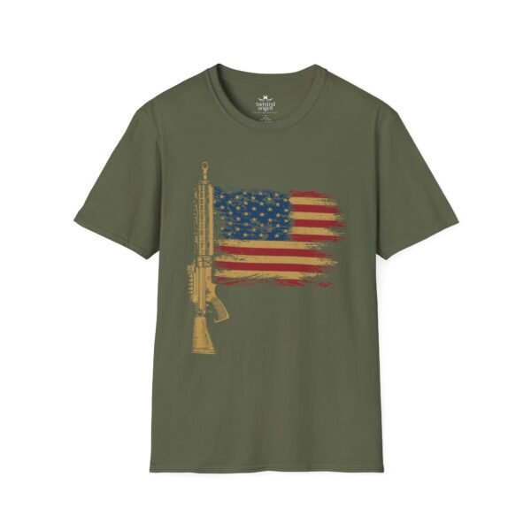 6971528956115160962_2048-1.jpeg AR-15 American Flag T-Shirt — Patriotic Rifle Graphic Tee