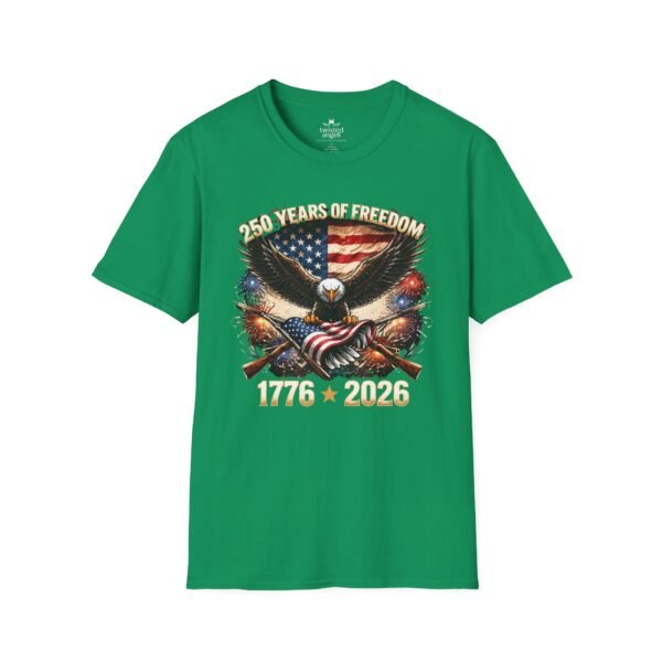 250 Years of Freedom T-Shirt — 1776–2026 Patriotic Eagle American Flag Tee