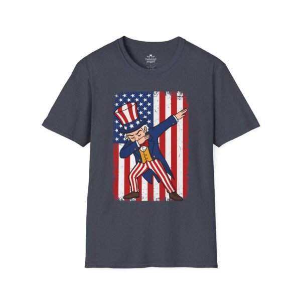 7001325767072889461_2048.jpeg Uncle Sam Dabbing T-Shirt – Patriotic USA Flag 4th of July Tee