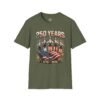 250 Years 1776-2026 Jet Fighter Flag T-Shirt — American Anniversary Patriotic Tee