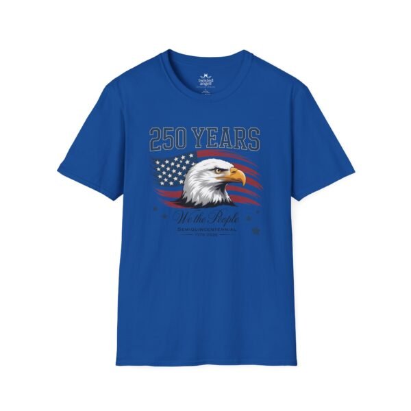 250 Years Eagle Flag T-Shirt — "We the People" Patriotic Anniversary Tee