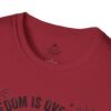 Stay Feral Raccoon T-Shirt — "Freedom Is Overrated" Patriotic Funny Tee