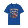 250 Years 1776-2026 Jet Fighter Flag T-Shirt — American Anniversary Patriotic Tee