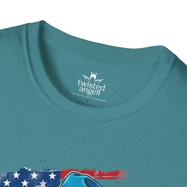 7849068600332236011_2048.jpeg Cowgirl Flag T-Shirt — "This One's For Toby" Patriotic Rodeo Tee