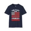 7933315715157867590_2048.jpeg Spangled Hammered T-Shirt – 'Time to Get Star Spangled Hammered' Patriotic Beer Flag Tee