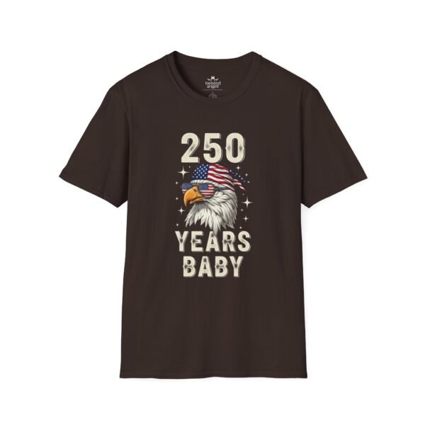 250 Years Baby Eagle T-Shirt – Patriotic American Flag Bald Eagle Tee for Independence Day & 4th of July
