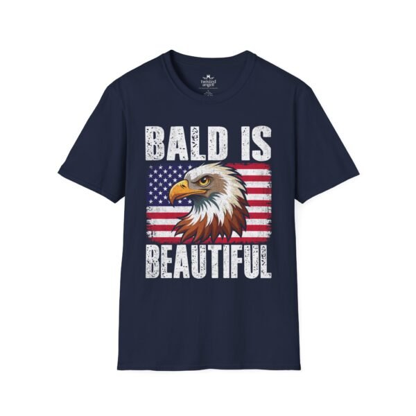 803915928927116193_2048.jpeg Bald Is Beautiful Eagle T-Shirt — American Flag Patriotic Shirt for Bald Pride