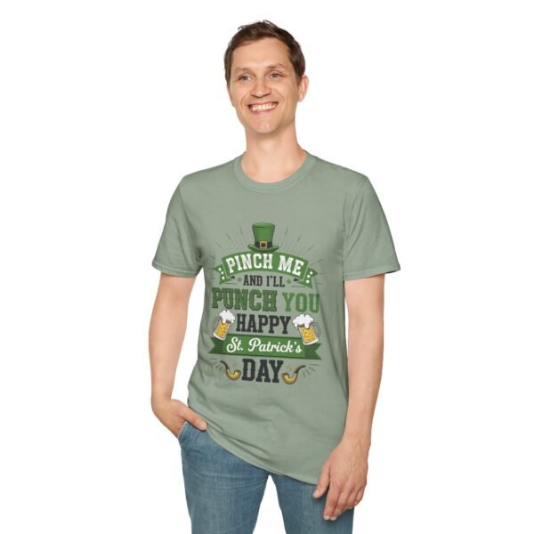 8160268247922968199_2048.jpeg St. Patrick's Day Tee - "Pinch Me and I'll Punch You Happy" Funny Irish Drinking Shirt