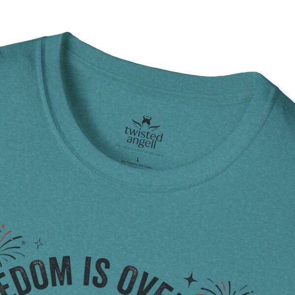 Stay Feral Raccoon T-Shirt — "Freedom Is Overrated" Patriotic Funny Tee