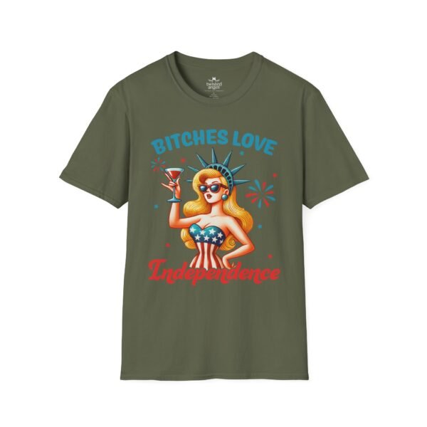 8262517504282983129_2048.jpeg Independence Pin-Up Tee — "Bitches Love Independence" 4th of July Graphic T-Shirt