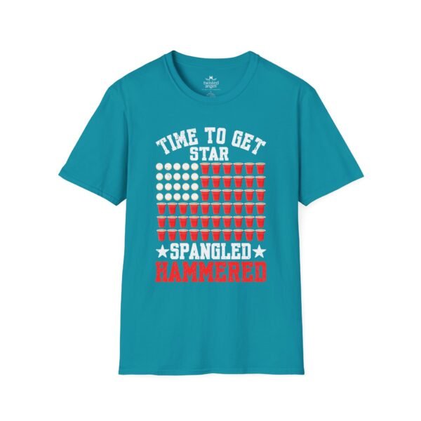 8398719695757064751_2048.jpeg Spangled Hammered T-Shirt – 'Time to Get Star Spangled Hammered' Patriotic Beer Flag Tee