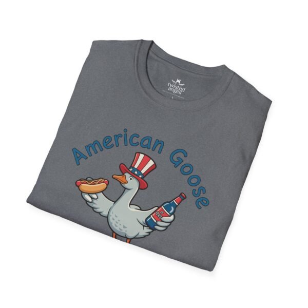 8785330814721286233_2048.jpeg Patriotic American Goose 'Gett'n Loose' T-Shirt