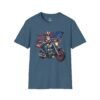 8822454485218668876_2048.jpeg Uncle Sam Riding Motorcycle - Patriotic Flag T-shirt