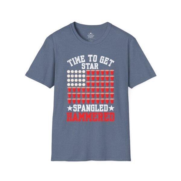 9244312266549778754_2048.jpeg Spangled Hammered T-Shirt – 'Time to Get Star Spangled Hammered' Patriotic Beer Flag Tee