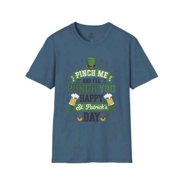 9348319937295631658_2048.jpeg St. Patrick's Day Tee - "Pinch Me and I'll Punch You Happy" Funny Irish Drinking Shirt