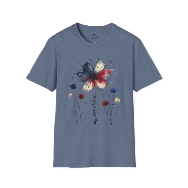 943338428602606205_2048.jpeg Patriotic Boho Watercolor Flower T‑Shirt — America Floral Graphic Tee