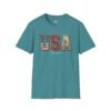 9601272732414097776_2048.jpeg USA Patriotic T-Shirt — Vintage Flag "EST. 1776" Graphic