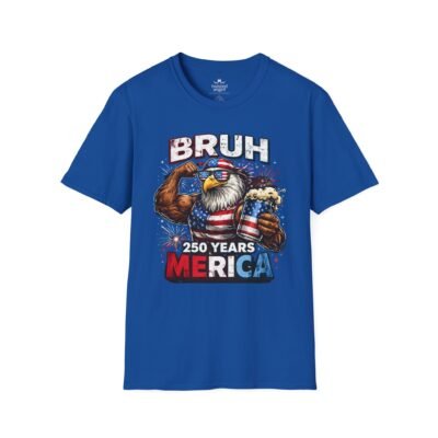 Bruh 250 Years ‘Merica T-Shirt — Patriotic Eagle Beer Graphic Tee