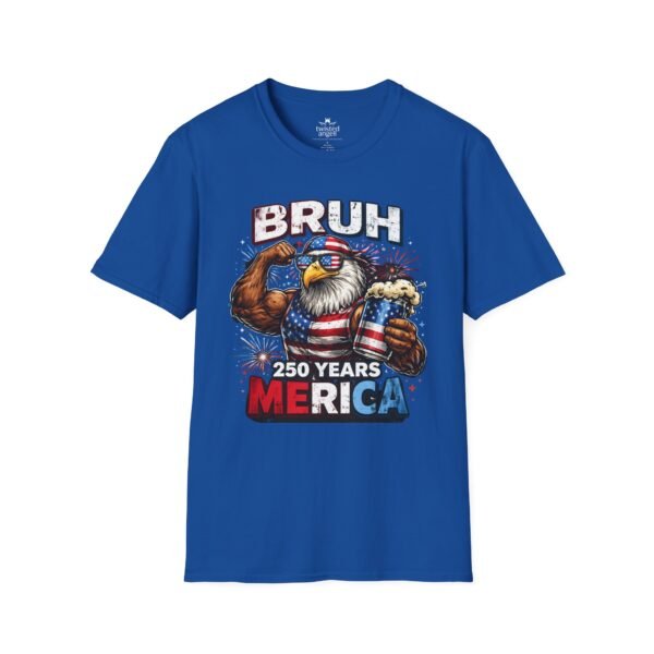 Bruh 250 Years ‘Merica T-Shirt — Patriotic Eagle Beer Graphic Tee
