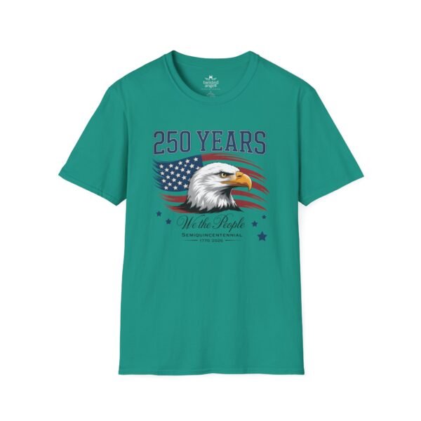 250 Years Eagle Flag T-Shirt — "We the People" Patriotic Anniversary Tee