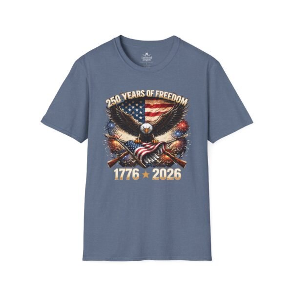 250 Years of Freedom T-Shirt — 1776–2026 Patriotic Eagle American Flag Tee