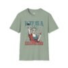 WTF Is A Kilometer T-Shirt — Funny Patriotic Statue of Liberty Travel Humor Tee