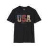 984820364166479589_2048.jpeg USA Patriotic T-Shirt — Vintage Flag "EST. 1776" Graphic